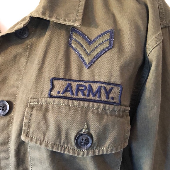 Forever 21 Cropped Army Jacket - S - Picture 2 of 4